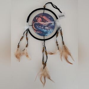 Dreamcatcher with Native American Woman w/Horses